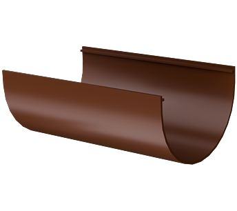 Желоб водосточный 1,5 м Премиум (Premium) Каштан