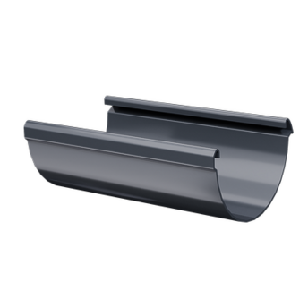 Жёлоб водосточный 3 м Люкс (Lux) Графит, (RAL 7024)
