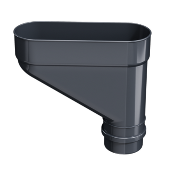 Коллектор для водостока Люкс (Lux) Графит, (RAL 7024)